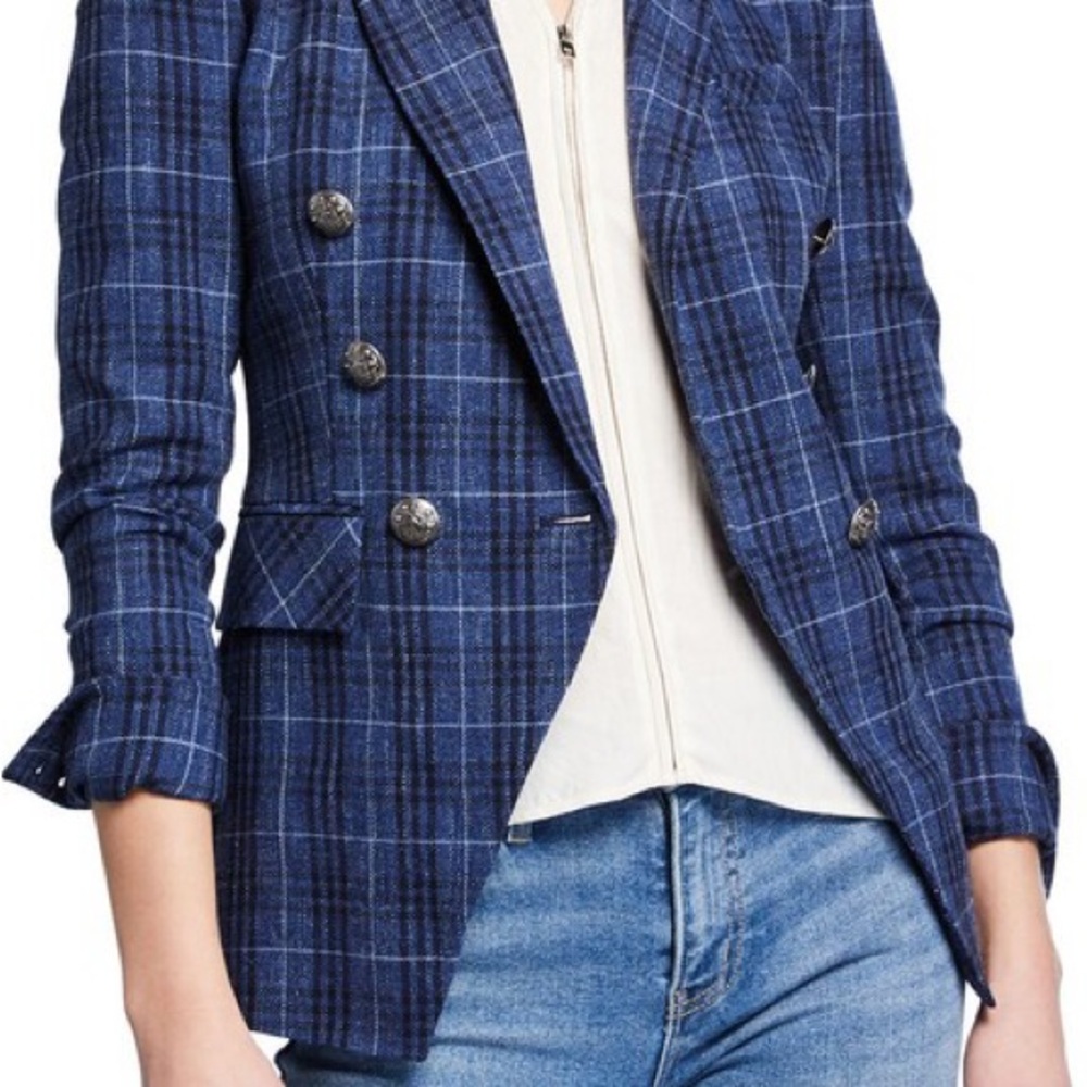 Veronica Beard plaid print blazer